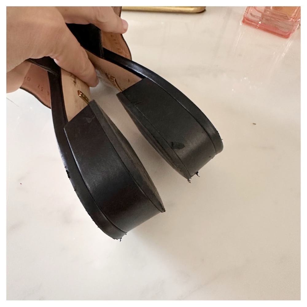 Gucci Zumi Leather Sandals 37 - Picture 6 of 10